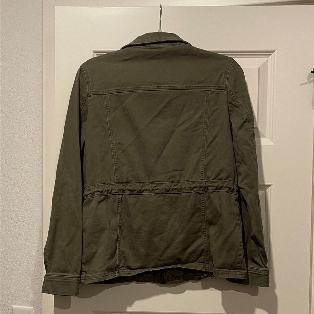 Express Olive Green Utility Jacket - Picture 2 of 2